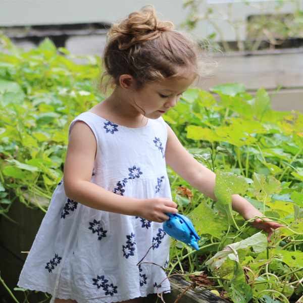 Child planting